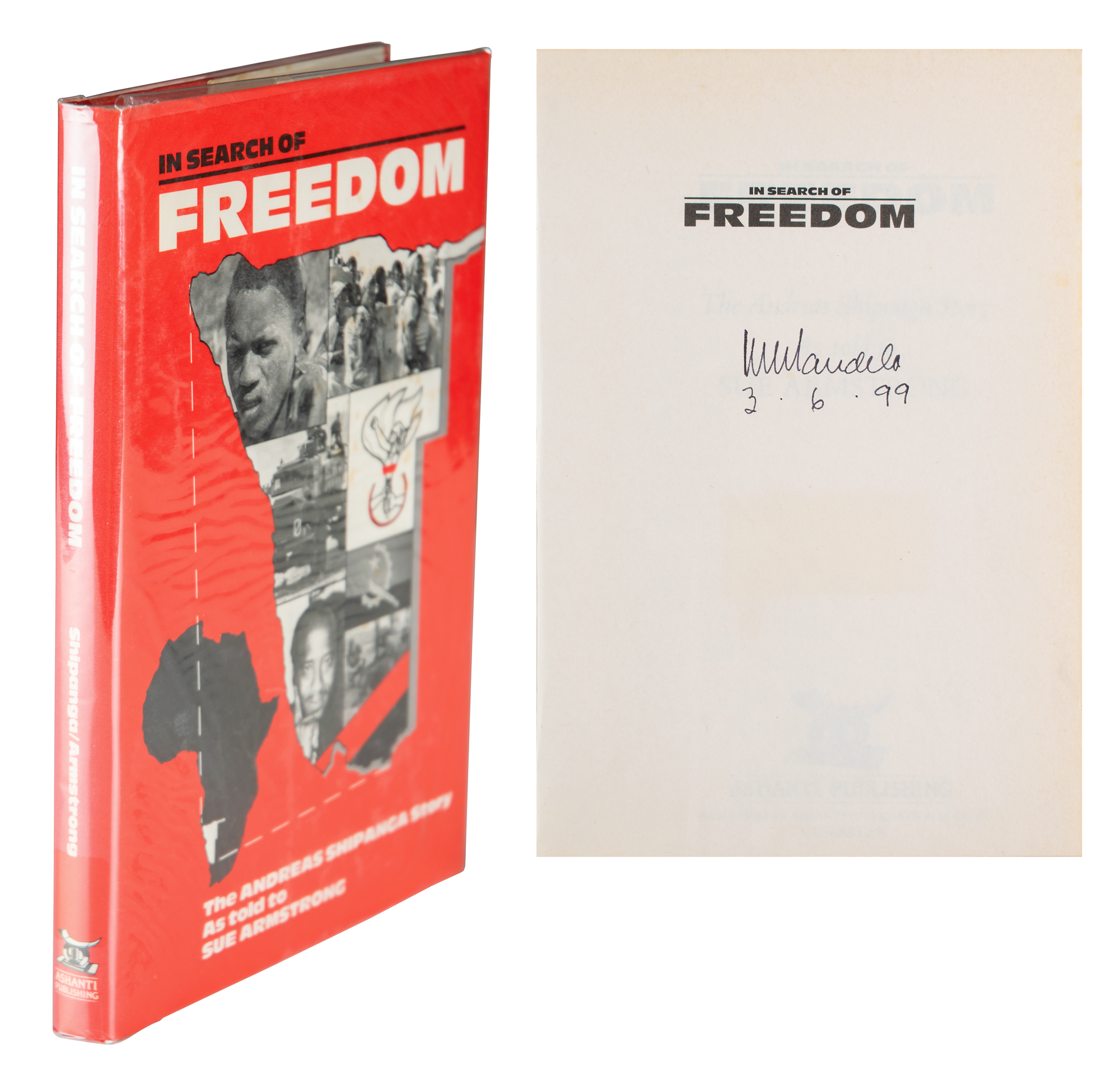 Lot #295 Nelson Mandela Signed Book