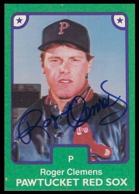 Lot #898 1984 TCMA Pawtucket Red Sox Complete Set with Signed Roger Clemens Card - Image 2