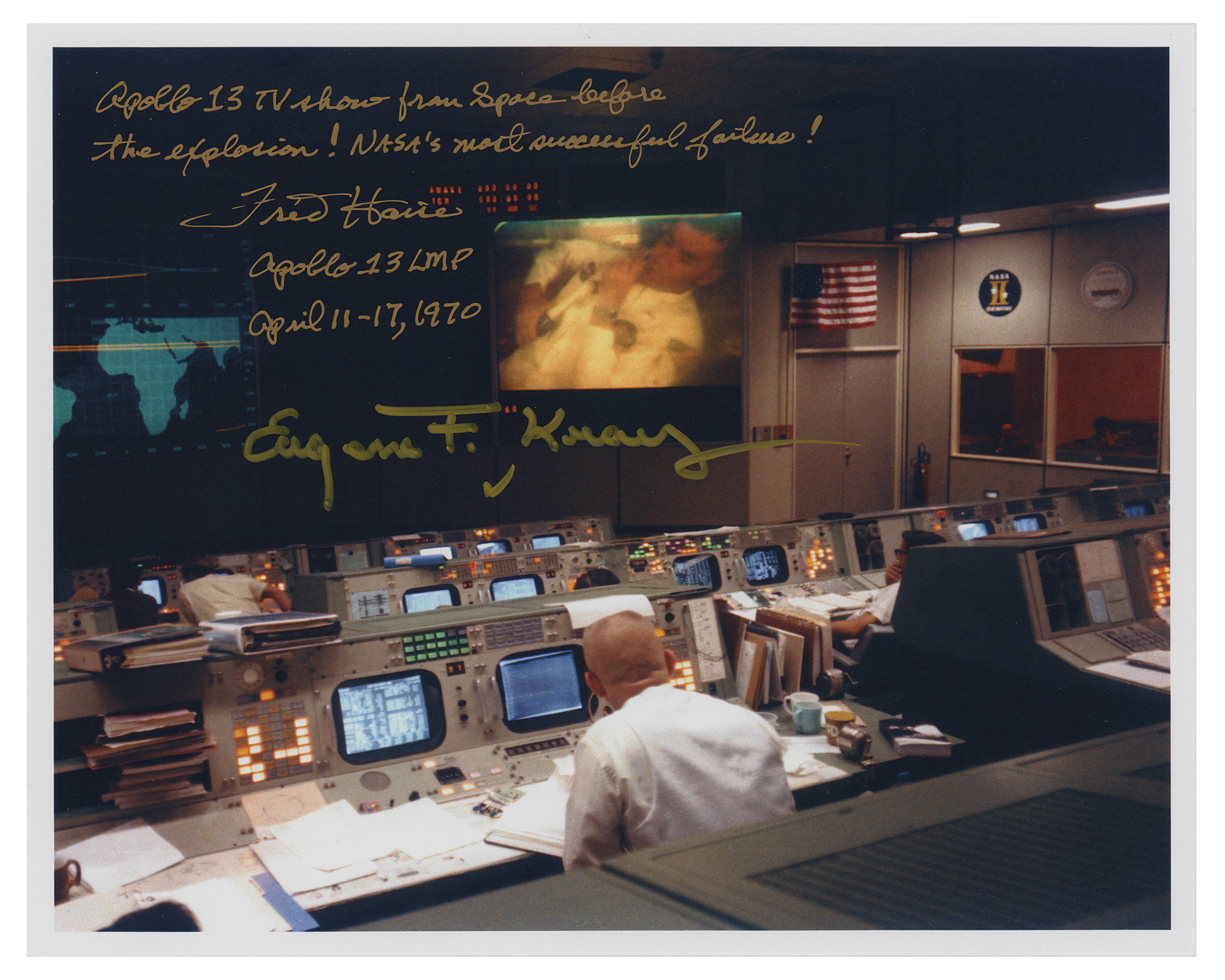 Lot #418 Apollo 13: Haise and Kranz Signed Photograph