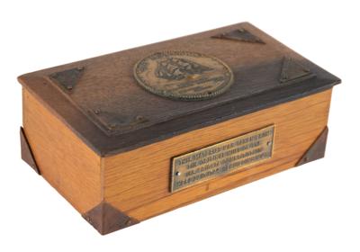 Lot #351 USS Constitution Wooden Box
