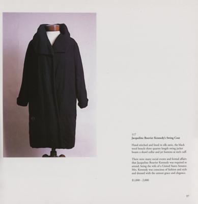 Lot #50 Jacqueline Kennedy's Black Wool Jacket - Image 6