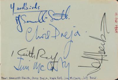 Lot #609 Jimi Hendrix Experience and The Yardbirds Autograph Album - Image 2