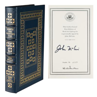 Lot #297 John McCain Signed Book