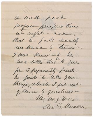 Lot #389 George G. Meade Autograph Letter Signed - Image 2