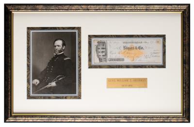 Lot #397 William T. Sherman Signed Check