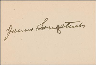 Lot #385 James Longstreet Signature