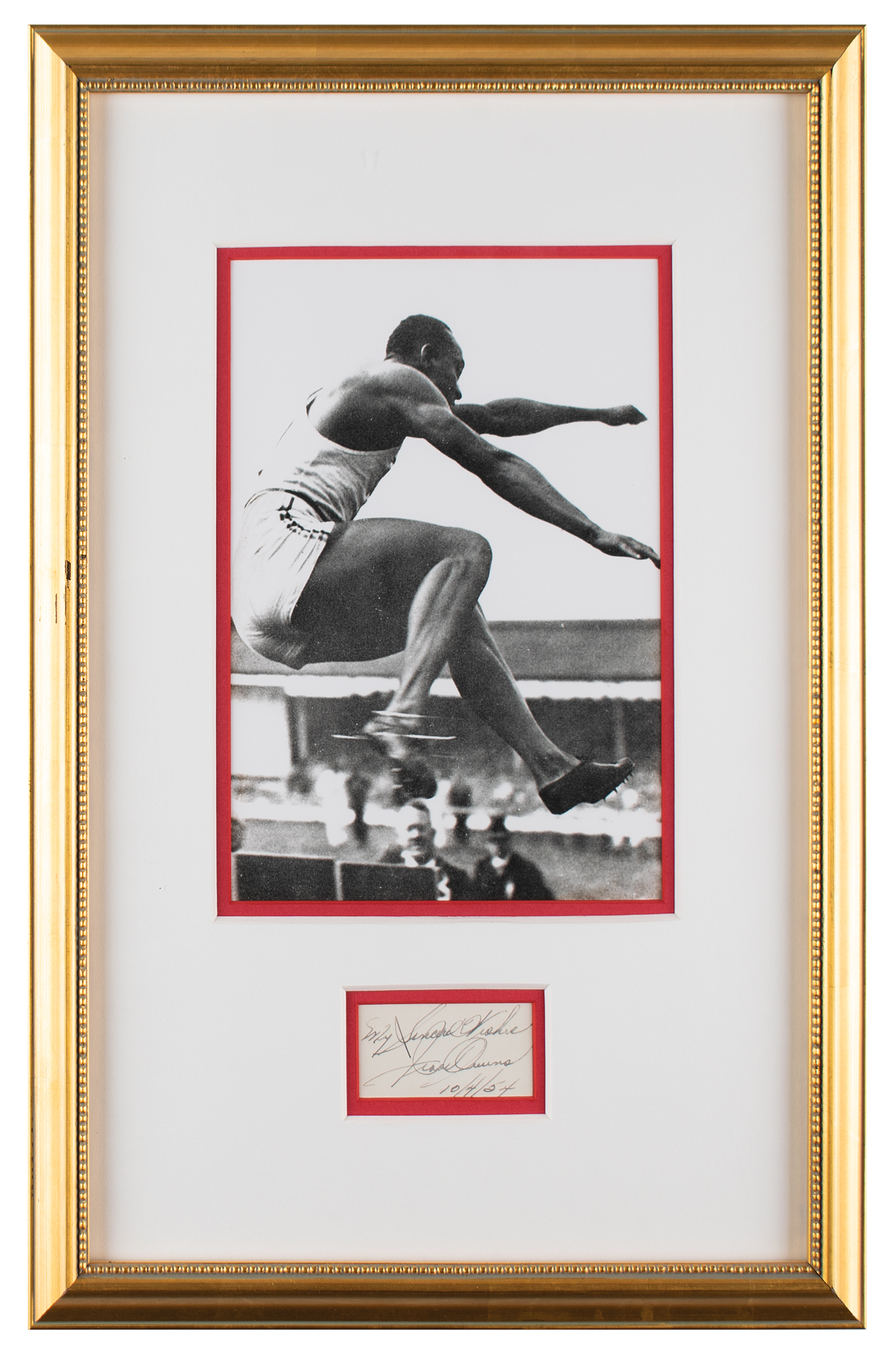 Lot #1021 Jesse Owens Signature