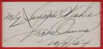 Lot #1021 Jesse Owens Signature - Image 2