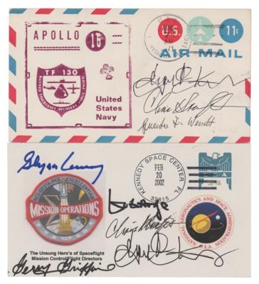 Lot #457 NASA Mission Control (2) Signed Covers