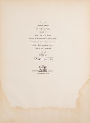 Lot #642 Cole Porter Signed Book - Image 2