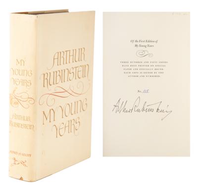 Lot #636 Arthur Rubinstein Signed Book