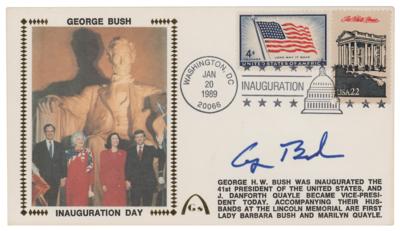 Lot #68 George Bush Signed Inauguration Day Cover - Image 1