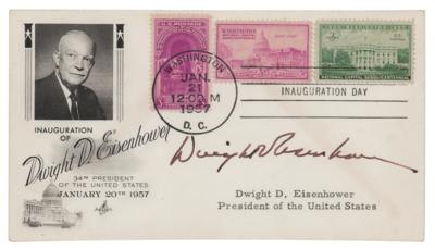 Lot #85 Dwight D. Eisenhower Signed Inauguration Day Cover