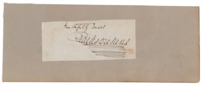 Lot #537 Charles Dickens Signature