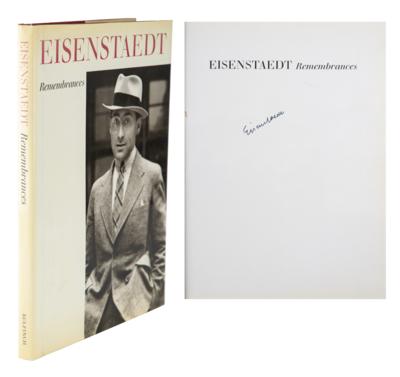Lot #491 Alfred Eisenstaedt Signed Book - Image 1