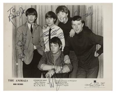 Lot #653 The Animals Signed Photograph