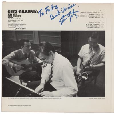 Lot #639 Stan Getz Signed Album