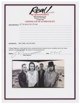 Lot #734 U2 Signed CD Insert - Image 4