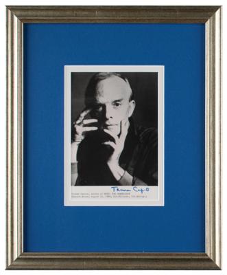 Lot #550 Truman Capote Signed Photograph