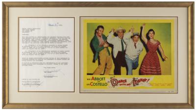 Lot #773 Abbott and Costello Document Signed