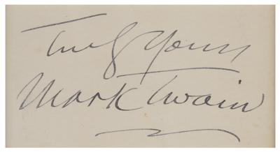 Lot #535 Samuel L. Clemens Signature - Image 2
