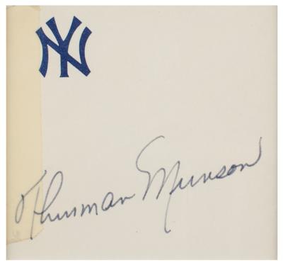 Lot #970 Thurman Munson Signature - Image 2