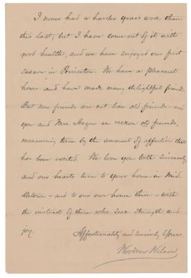Lot #36 Woodrow Wilson Autograph Letter Signed - Image 3