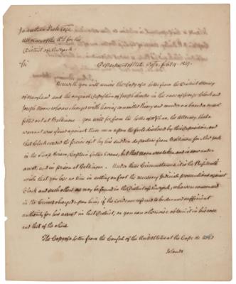 Lot #9 John Quincy Adams Letter Signed