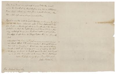 Lot #3 John Adams Autograph Letter Signed - Image 2