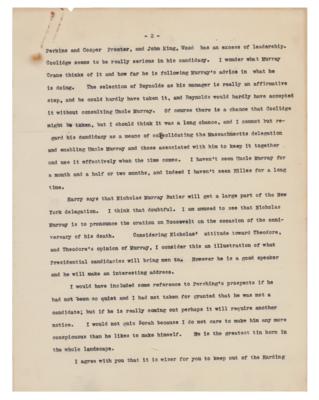 Lot #153 William H. Taft Typed Letter Signed - Image 2