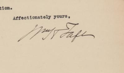 Lot #153 William H. Taft Typed Letter Signed - Image 5