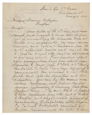 Lot #354 Robert E. Lee Letter Signed - Image 2