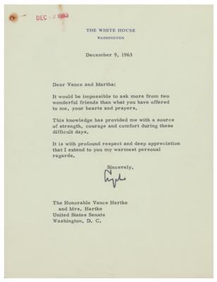 Lot #53 Lyndon B. Johnson Typed Letter Signed as President - Image 1