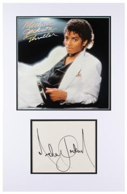 Lot #751 Michael Jackson Signature