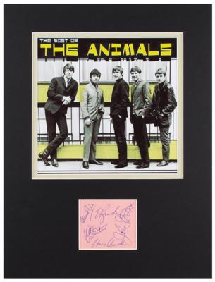 Lot #654 The Animals Signatures