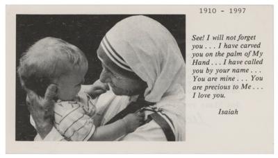 Lot #304 Mother Teresa Typed Letter Signed - Image 2