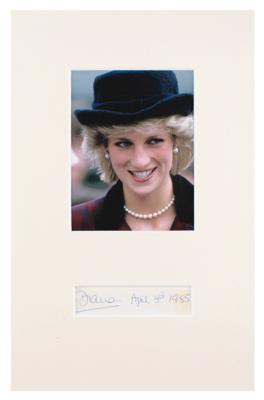 Lot #211 Princess Diana Signature
