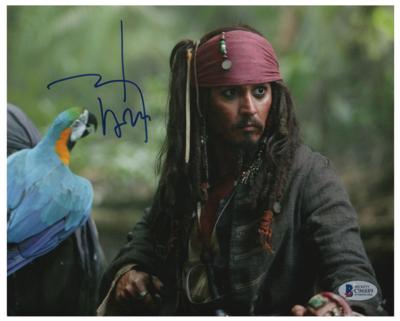 Lot #785 Johnny Depp Signed Photograph
