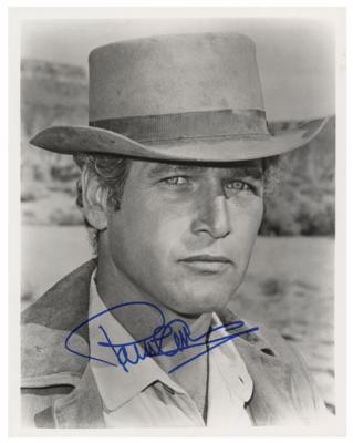 Lot #822 Paul Newman Signed Photograph