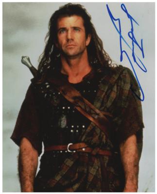 Lot #797 Mel Gibson Signed Photograph