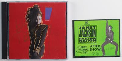 Lot #750 Janet Jackson Signed CD