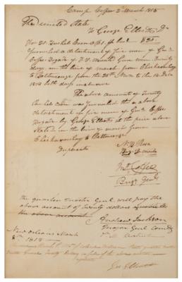 Lot #12 Andrew Jackson Autograph Endorsement Signed - Image 2