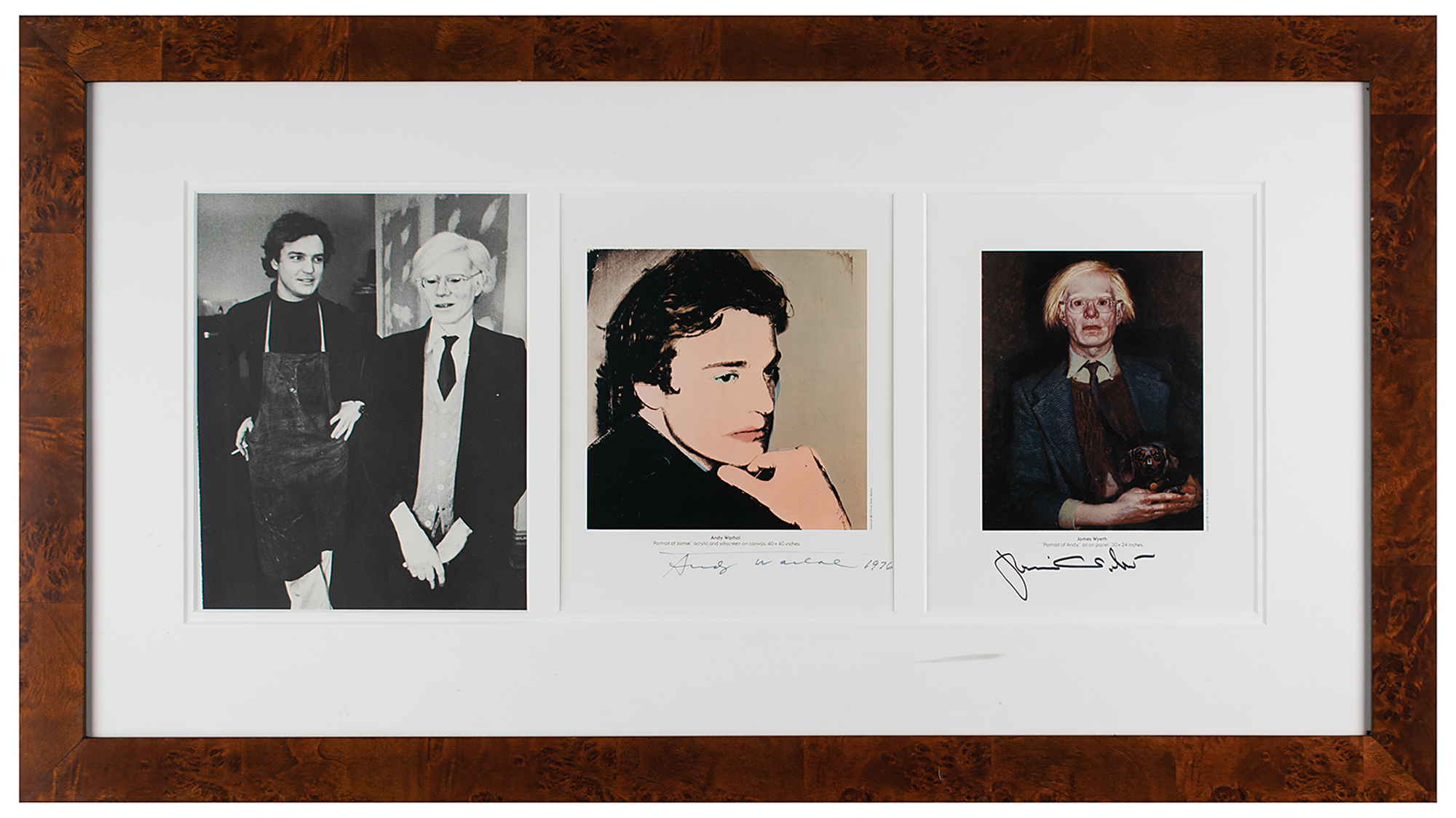Lot #506 Andy Warhol and Jamie Wyeth Signed Prints
