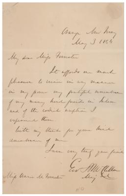 Lot #388 George B. McClellan Autograph Letter Signed