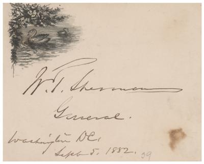 Lot #398 William T. Sherman Signature - Image 1