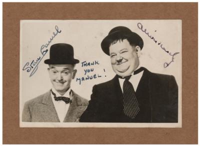 Lot #815 Stan Laurel and Oliver Hardy Signed Photograph
