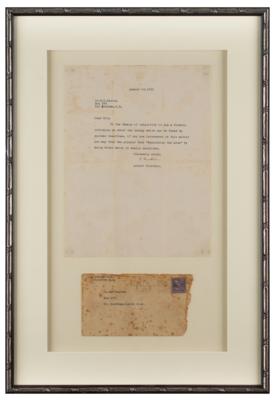 Lot #189 Albert Einstein Typed Letter Signed - Image 1