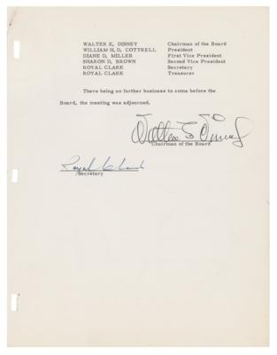 Lot #508 Walt Disney Document Signed - Image 2