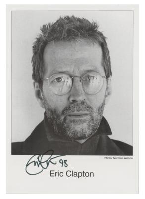 Lot #669 Eric Clapton Signed Photograph