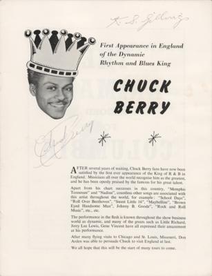 Lot #660 Chuck Berry Signed Program